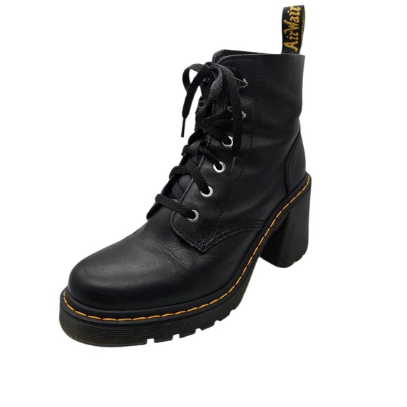 Dr. Martens Jesy Heeled Leather Lace-Up Boots – Size 10 US Womens - Picture 4 of 12